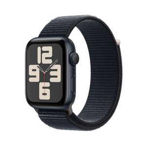 Apple Watch SE GPS, Midnight Aluminium Case with Midnight Sport Loop, 40 mm, MRE03