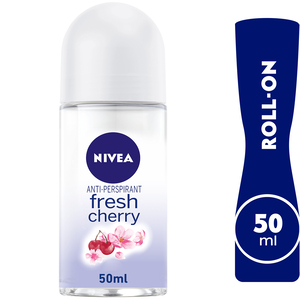 Buy Nivea Antiperspirant Roll-on for Women Fresh Cherry 50 ml Online at Best Price | Roll - Ons | Lulu KSA in Saudi Arabia