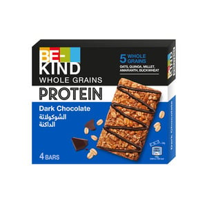 اشتري قم بشراء بي كايند لوح بروتين الحبوب الكاملة بالشوكولاتة الداكنة 4 × 30 جم Online at Best Price من الموقع - من لولو هايبر ماركت Sports Nutrition في السعودية