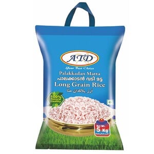 اشتري قم بشراء ATD Palakkadan Matta Long Grain Rice 5 kg Online at Best Price من الموقع - من لولو هايبر ماركت Boiled rice في الامارات