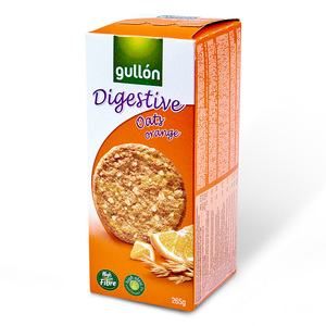 Gullon Digestive Biscuit Oats Orange, 265 g