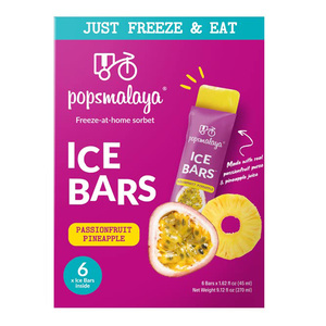 Pops Malaya Ice Bars Passionfruit and Pineapple, 6 Pcs, 270 ml