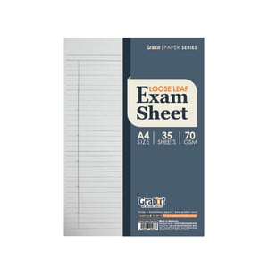 Grabbit Exam Sheet 70Gsm 35sheets A4 Size