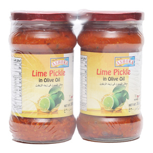 Ashoka Lime Pickle in Olive Oil Value Pack 2 x 300 g