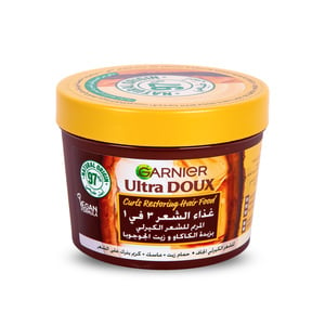 Buy Garnier Ultra Doux Curls Restoring Hair Food 390 ml Online at Best Price | Hair Treatments&Mask | Lulu Kuwait in Kuwait