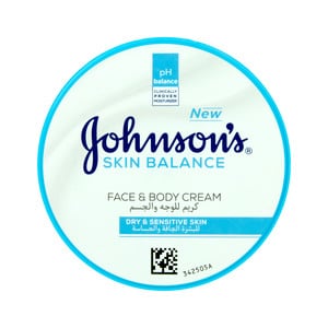 Johnson's Skin Balance Face & Body Cream Dry & Sensitive Skin 200ml