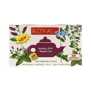 اشتري قم بشراء ريجيم رويال شاي أعشاب طبيعي 25 كيس شاي Online at Best Price من الموقع - من لولو هايبر ماركت Speciality Tea في الامارات