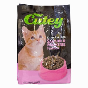 Cutey  Salmon & Mackerel Kitten Cat Food 750 g