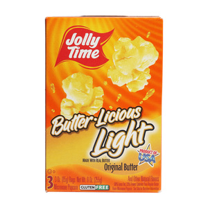 Jolly Time Original Butter Microwave Popcorn 255 g