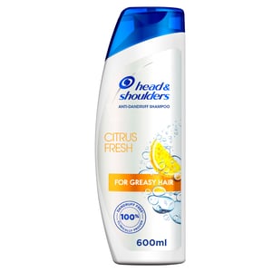 Head & Shoulders Citrus Fresh Anti-Dandruff Shampoo for Greasy Hair 600 ml