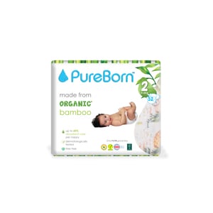 Pure Born Organic Diaper Size 2 3-6kg 32 pcs