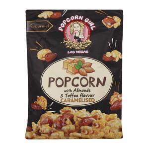 Popcorn Girl Las Vegas Popcorn Caramelised With Almonds & Toffee Flavour, 90 g