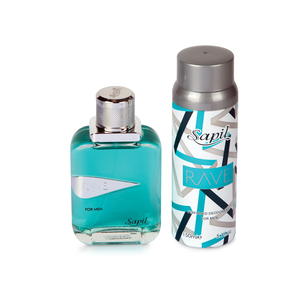 Sapil EDT Rave 100 ml + Perfumed Deodorant Spray For Men 150 ml