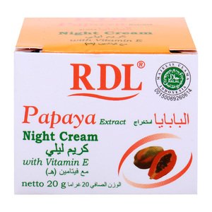 RDL Papaya Extract Night Cream with Vitamin E 20 g