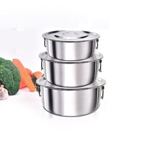 Little Homes Stainless Steel Indian Pan Set-6 6'S