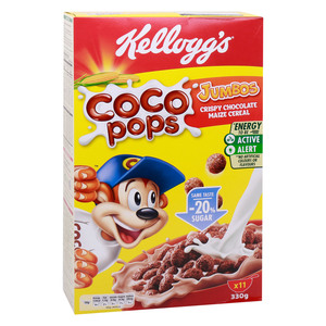 اشتري قم بشراء كيلوجز كوكو بوبس جامبو حبوب الذرة المقرمشة بالشوكولاتة - 330 جم Online at Best Price من الموقع - من لولو هايبر ماركت Sugar&Choco Cereals في الامارات