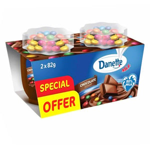 Danette Chocolate Dessert + Candy Bean Value Pack 2 x 82 g