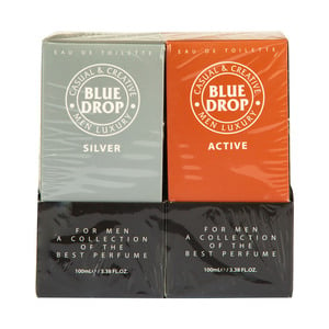 Blue Drop EDT Silver & Active 2 x 100 ml