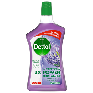 Buy Dettol Lavender Antibacterial Power Floor Cleaner 900 ml Online at Best Price | All Purpose Cleaner | Lulu KSA in Kuwait