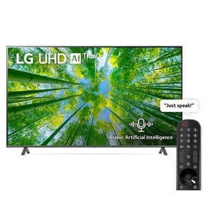 LG UHD 4K TV 55 Inch UQ80 Series, New 2022, Cinema Screen Design 4K Active HDR webOS22 with ThinQ AI - 55UQ80006LD