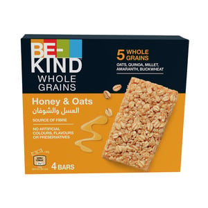 Be-Kind Whole Grains Honey & Oats Bar 4 x 30g