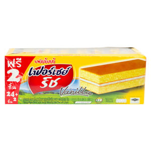 اشتري قم بشراء Fershay Vanilla Cake 24 x 15 g Online at Best Price من الموقع - من لولو هايبر ماركت Brought In Cakes في الكويت