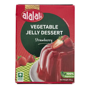 Al Alali Vegetable Jelly Strawberry Dessert 6 x 80 g