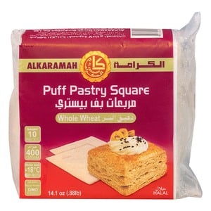 Al Karamah Whole Wheat Puff Pastry Square 400 g