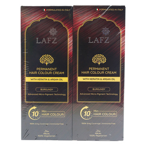 Lafz Hair Colour Natural Burgundy Value Pack 2 x 40 ml