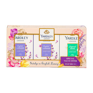 Buy Yardley Soap Assorted Value Pack 3 x 100 g Online at Best Price | Bath Soaps | Lulu UAE in UAE