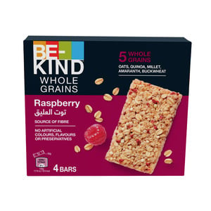 Be-Kind Whole Grains Raspberry Bar 4 x 30g