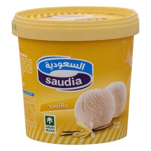 Buy Saudia Vanilla Ice Cream 1 Litre Online at Best Price | Ice Cream Take Home | Lulu KSA in Saudi Arabia