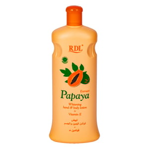 RDL  Papaya Extract Whitening Hand & Body Lotion + Vitamin E 600 ml