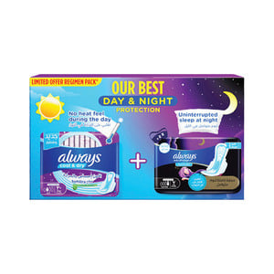 Always Cool & Dry Maxi Thick Sanitary Pads 30 pcs + Dreamz 7 pcs