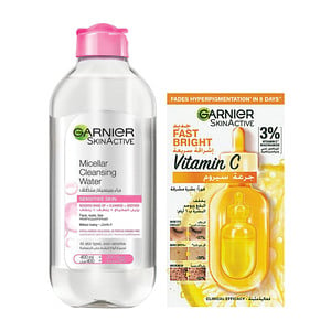 Garnier Skin Active Micellar Cleansing Water 400 ml + Fast Bright Vitamin C 1.5 ml