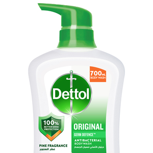 Buy Dettol Original Body Wash Pine Fragrance 700 ml Online at Best Price | Shower gel & body wash | Lulu Kuwait in Kuwait