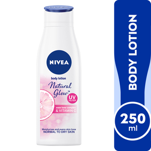 Buy Nivea Body Lotion Natural Glow All Skin Types 250 ml Online at Best Price | Body Lotion | Lulu Kuwait in Kuwait