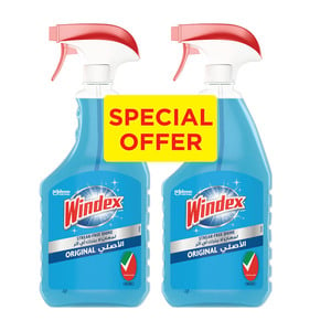Windex Streak Free Shine Glass Cleaner Original 2 x 750 ml