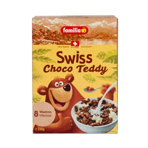 فاميليا سويس حبوب الأفطار بالشوكولاتة على شكل دب 250 جم
