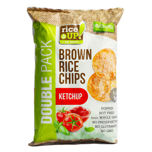 Rice Up Ketchup Flavoured Brown Rice Chips 120 g