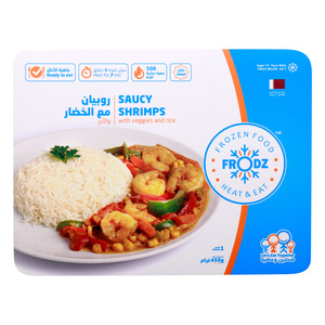 Frodz Saucy Shrimps With Veggies And Rice, 450 g