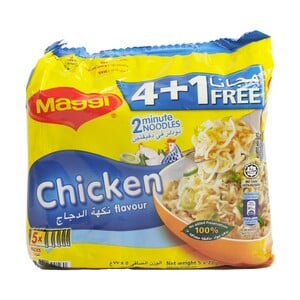 Maggi 2 Minute Noodles Chicken Flavour 77 g 4 + 1