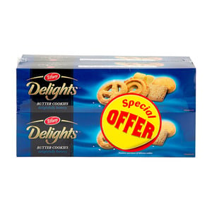 اشتري قم بشراء Tiffany Delight Butter Cookies Value Pack 4 x 80 g Online at Best Price من الموقع - من لولو هايبر ماركت Sharing Packs في الامارات