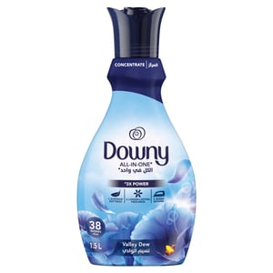 Downy Concentrate All-in-One Valley Dew Scent Fabric Softener 1.5 Litres