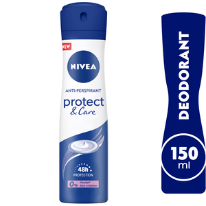 Buy Nivea Antiperspirant Spray for Women Protect & Care 150 ml Online at Best Price | Female & Unisex Deo | Lulu UAE in Kuwait