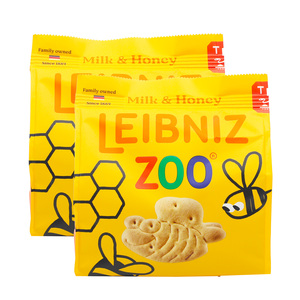 Bahlsen Leibniz Zoo Milk & Honey Biscuits Value Pack 2 x 100 g