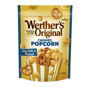 اشتري قم بشراء Storck Werthers Original Caramel Popcorn Sea Salt & Pretzel 140 g Online at Best Price من الموقع - من لولو هايبر ماركت Pop Corn في الكويت