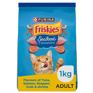 Purina Friskies Seafood Sensation Adult Cat Food Value Pack 1 kg