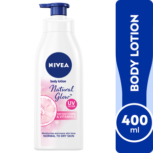 Buy Nivea Body Lotion Natural Glow All Skin Types 400 ml Online at Best Price | Body Lotion | Lulu Kuwait in Kuwait