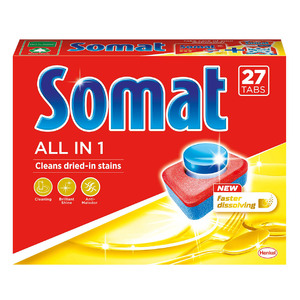 Somat All In 1 Dishwashing Tabs 27 pcs